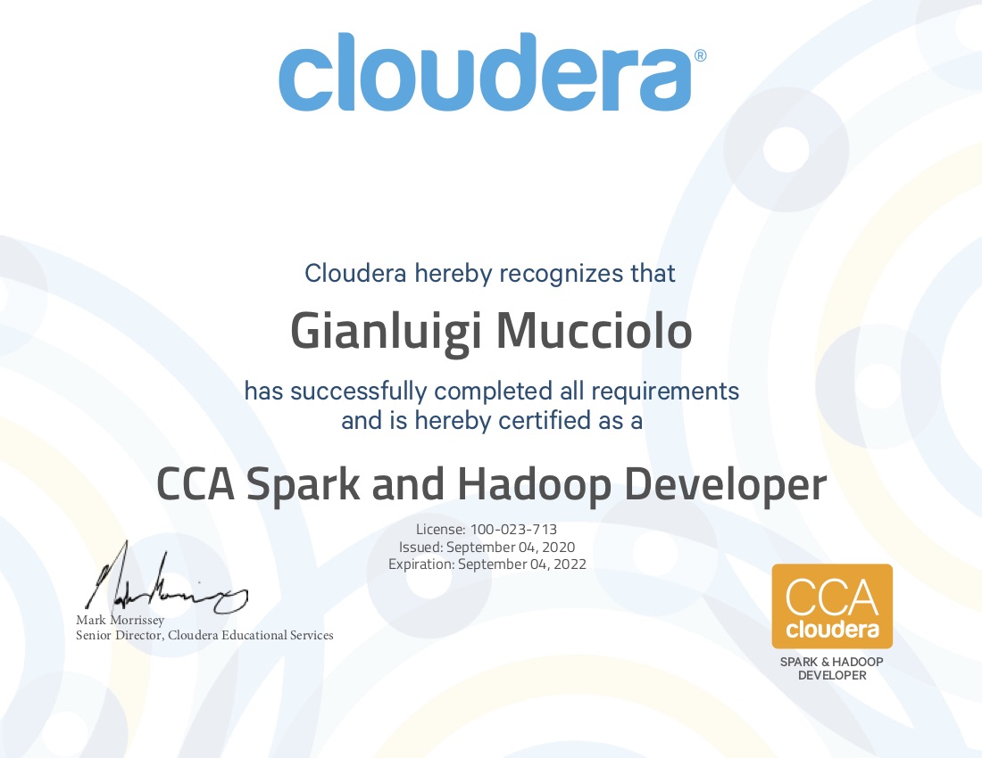 Spark and Hadoop Developer (CCA175)